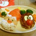 もずはうすの住民's cooksnap of when they made クリスマス♡サンタさんプレート.