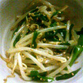 ネコミー's cooksnap of when they made 簡単！にらともやしのナムル.