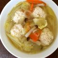 ごるちゃ's cooksnap of when they made ヘルシー！ささみ団子のダイエットスープ♪.