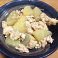 さんしろ母's cooksnap of when they made 手軽にフライパンで大根と鶏ひき肉の炒め煮.