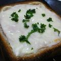 ☆shizu's cooksnap of when they made 朝は簡単ハムチーズトースト.