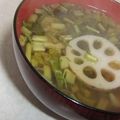 きらり流れ星's cooksnap of when they made れんこんのみそ汁♪.