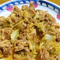 徙淮琉chan's cooksnap of when they made キャベツと豚しゃぶのヘルシー蒸し味噌焼肉.