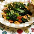 チャンス妻's cooksnap of when they made 塩昆布がポイント★小松菜の卵炒め.