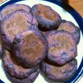 rukaya's cooksnap of when they made フライパンで焼く　紫芋の焼餅.