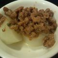 Akkers's cooksnap of when they made 肉味噌ふろふき大根.