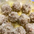 ちゃんもち's cooksnap of when they made ホカホカ♪鶏ひき肉の餅米焼売.