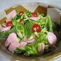 まさたかまま's cooksnap of when they made お魚ソーセージのグリーンサラダ.