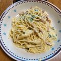 体成分ほぼチョコ's cooksnap of when they made 簡単！パスタ定番！カルボナーラ.
