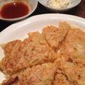 花おくら's cooksnap of when they made 混ぜるだけ簡単キムチチヂミ(*≧∀≦*).