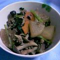 らんとこなん's cooksnap of when they made 大根とキノコとミンチの煮物.