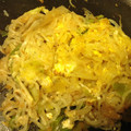 たろっぺ♪'s cooksnap of when they made 長ネギとしらたきの卵とじ.