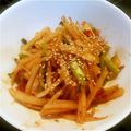ごってぃーmama's cooksnap of when they made ♡大根の皮＆葉でコチュジャン炒め♡.
