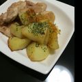 mina✬'s cooksnap of when they made チキンとポテトのガーリックバターソテー.