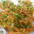 aOk☆'s cooksnap of when they made 春の香り～セリと人参のかき揚げ～.