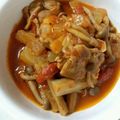 ルミックマ's cooksnap of when they made 授乳期にも☆ごぼうと鳥肉のトマト煮.