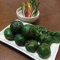 ヨネギーズ's cooksnap of when they made スイスチャードのカラフルめはり寿司.