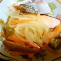 まるごとチョコ's cooksnap of when they made フライパン一つ☆鮭と野菜のバター焼き.