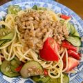 たけのこゆ's cooksnap of when they made 梅風味✿納豆の和風冷製パスタ.