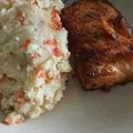 2catsnadog's cooksnap of when they made ★鮭のオリーブオイル・バター醤油ソテー♪.