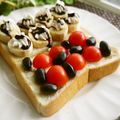 かずえ亭２号's cooksnap of when they made トマトと黒豆のトースト♪.