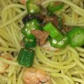 aaaayama's cooksnap of when they made 梅とオクラの和風パスタ.