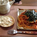 なかつかさのたいふ's cooksnap of when they made とろとろ卵黄の豚キムチパスタ☆.