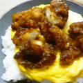 maruru-nn's cooksnap of when they made 5分で＊丼にも◎簡単からあげの卵とじ.