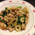 チャイ♪'s cooksnap of when they made 蓮根とひき肉ほうれん草のオイスター炒め☆.