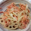 デイジードナルド2's cooksnap of when they made 蓮根と人参のお惣菜風サラダ.