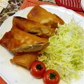 kikicats's cooksnap of when they made 簡単!!アレンジ自在♪ササミチーズ春巻き.