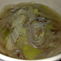fumifumichan's cooksnap of when they made 豚ひき肉と白菜のネギたっぷりスープ.