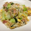 きむー○'s cooksnap of when they made 小松菜と魚肉ソーセージの簡単チャーハン.