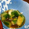 もも1002's cooksnap of when they made ゴマ油とポン酢できゅうりの和え物.