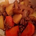 おまいま's cooksnap of when they made 節約♪豚ひきで肉じゃが♪.