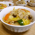 さわノート's cooksnap of when they made 本つゆで白菜と豚肉のあんかけ丼.
