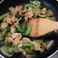 pua3a's cooksnap of when they made ✿青梗菜と油揚げのピリ辛ガーリック炒め✿.