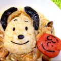 しわき's cooksnap of when they made キャラ弁に〜簡単☆横顔じゃないスヌーピー.