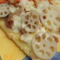 きらり流れ星's cooksnap of when they made レンコンピザ.