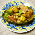 an0v0ko's cooksnap of when they made 新味!?アボカドとバナナのカレー炒め.