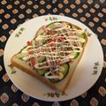 龍青空ママ's cooksnap of when they made カニカマ✿きゅうりトースト.