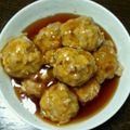 まさき１５１５'s cooksnap of when they made 揚げない肉団子の甘酢あんかけ.