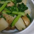 ｴﾑ子's cooksnap of when they made 菜の花と新じゃがのガーリックバター炒め.
