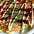 sumomocook's cooksnap of when they made ずぼら飯！残ったお餅でお好み焼き風.