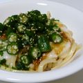 にままみ's cooksnap of when they made おくらトロロうどん～今日の昼ごはん～.