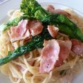 さとみにぃ～'s cooksnap of when they made 菜の花のバター醤油パスタ☆.