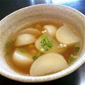 macky_'s cooksnap of when they made カブと鶏ミンチのあったか生姜スープ.
