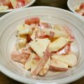 ぽんずー's cooksnap of when they made 幸せの赤と白♥リンゴとトマトのサラダ.