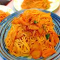 ｍａｍａｐａｐａｎ's cooksnap of when they made 簡単(*^^*)お店のナポリタン.