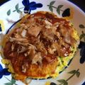 hamuringo's cooksnap of when they made 大阪のお好み焼き.